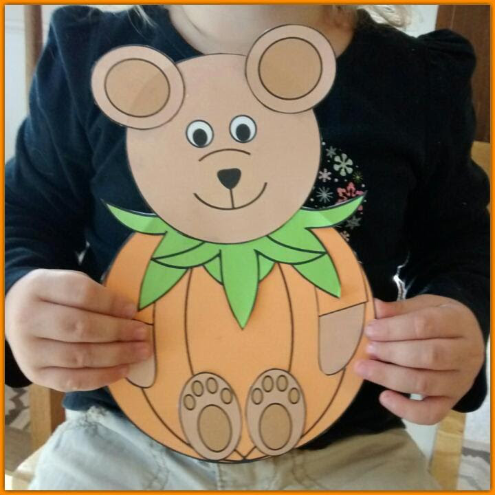 paper teddy bear craft