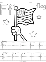 letter f flag activities