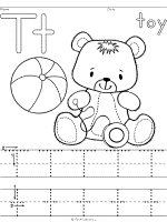 letter T toy printable activities