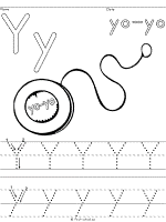 letter y yo-yo printable activities