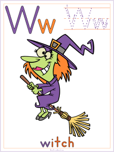 Alphabet Letter W Witch Preschool Lesson Plan Printable Activities and Worksheets