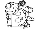 letter b balloon coloring page