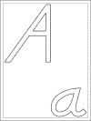 letter a coloring page