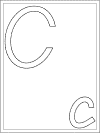 letter c coloring page