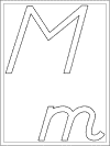 letter m coloring page