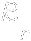 letter r coloring page