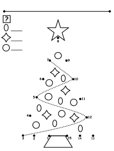 christmas dot to dot numbers 1 to 15