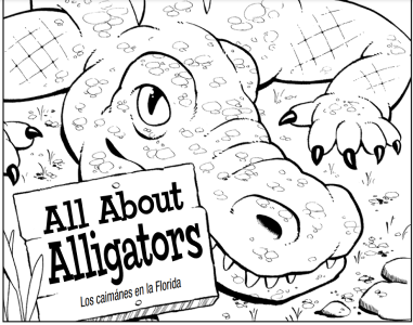 All About Alligators Coloring Book