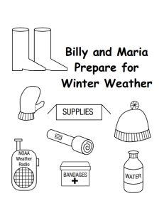 Billy and Maria Prepare for Winter Weather Coloring Book