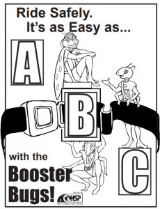 Booster Seat Safety Coloring Book