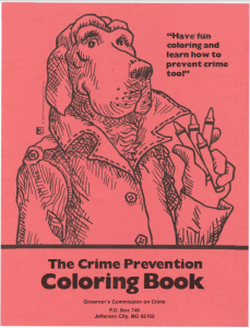 Crime Prevention coloring book