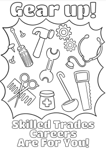 Skilled Trades Coloring Book