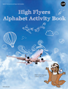 high flyers alphabet activity book  nasa