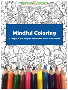 Free Mental Health and Welness Coloring Books for Preschool to Elementary