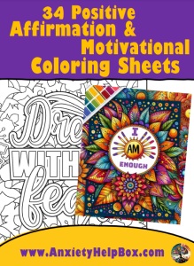 Positive Affirmation and Motivational Coloring Book