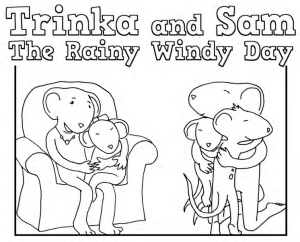 Trinka and Sam: The Riany Windy Day Coloring Book