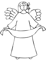 angel coloring page