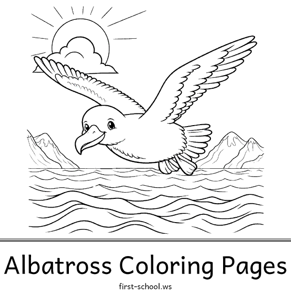 Albatross Coloring Pages and Printable Activities