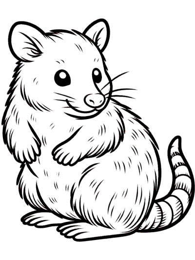 bandicoot coloring page