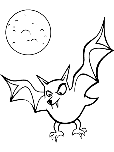 bats coloring pages