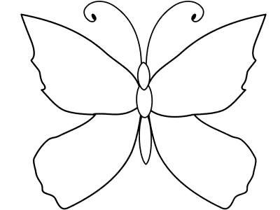 decorate the butterfly coloring page