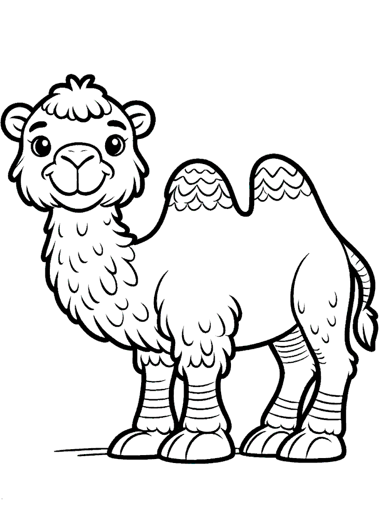 camels coloring page