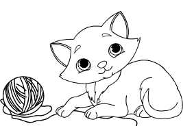 Cats Coloring Pages and Printable Activities 2