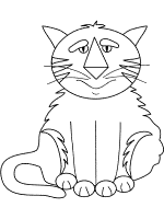 cat coloring page