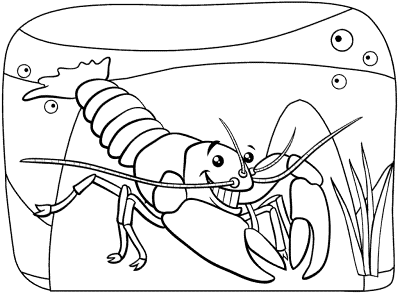 crayfish coloring pages