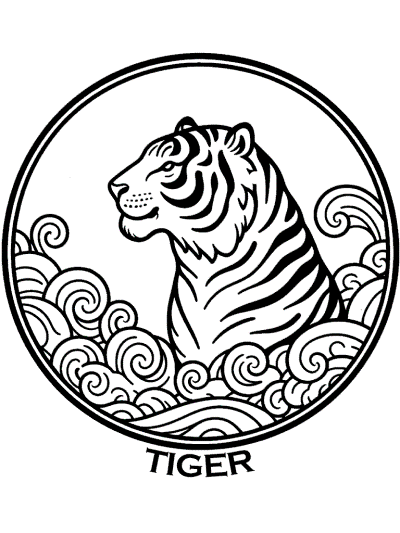 tiger coloring page critially endangered animal