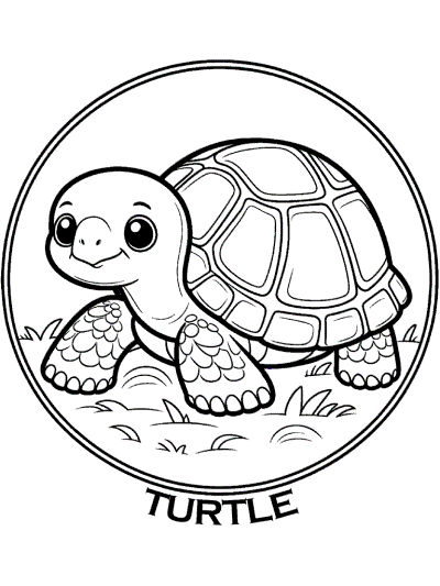 turtle coloring page critially endangered animal