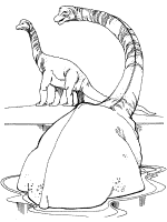 Brachiosaurus dinosaur coloring page