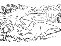 dinosaurs group 1 coloring page