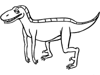 Iguanodon dinosaur coloring page