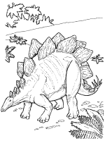 Stegosaurus dinosaur coloring page