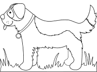 dog coloring page