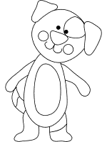 dog or puppy coloring page