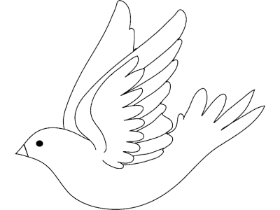 dove coloring page