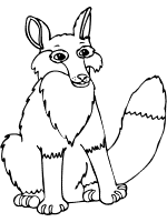 fox coloring page