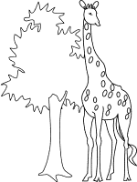 giraffe coloring pages