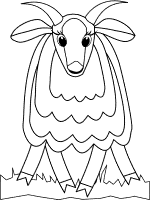 goat coloring page