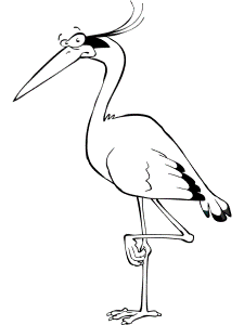 Herons Coloring Pages