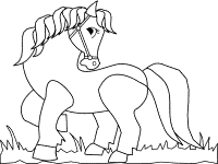 horse coloring page