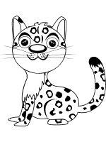 leopard coloring page