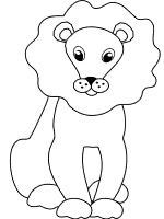 lion coloring page