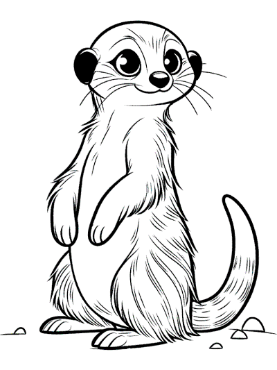 meerkat coloring page