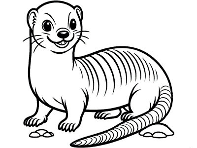 Mongoose and Meerkat Coloring Pages and Printable Activities