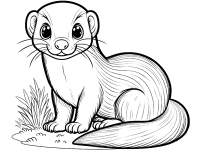 mongoose coloring page