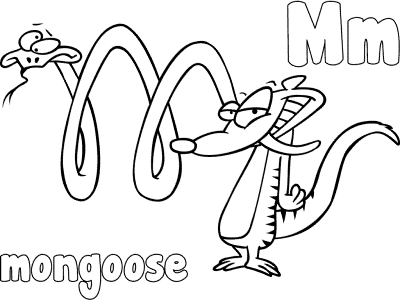 mongoose coloring page