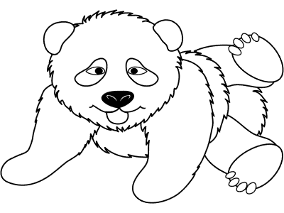 panda coloring page